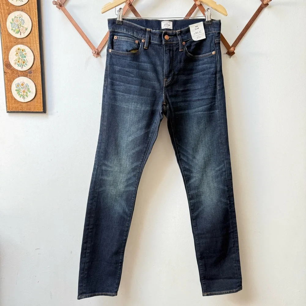 NWT J Crew 484 Slim Fit Kurabo Japanese Denim Jeans
